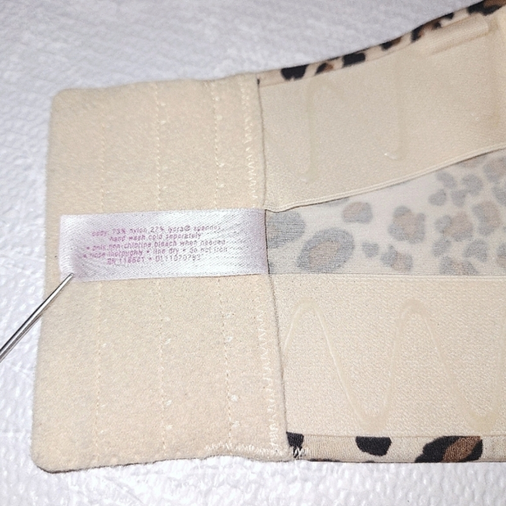 CACIQUE Multi-Way Strapless Bra 42H Leopard Print Convertible - Picture 6 of 6
